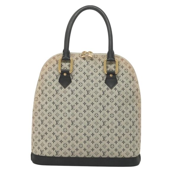 LOUIS VUITTON Monogram Mini Alma Haut Hand Bag Blue - Picture 2 of 16